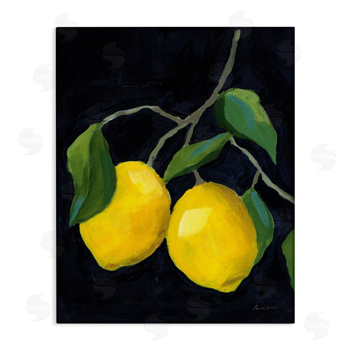 Pamela Munger Two Lush Lemons Canvas Wall Art Print
