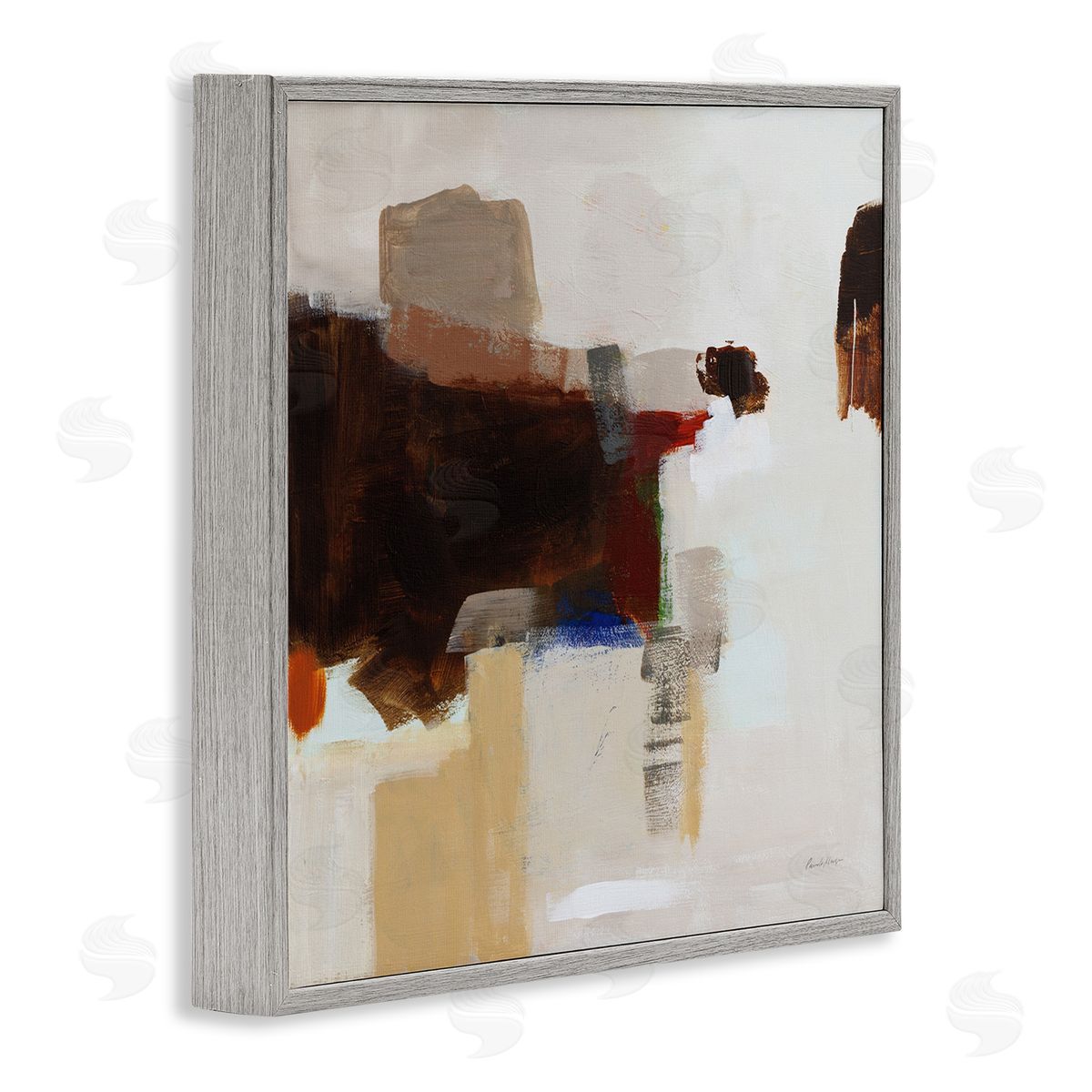 Pamela Munger American Rust Abstraction Gray Framed Giclee Wall Art Print