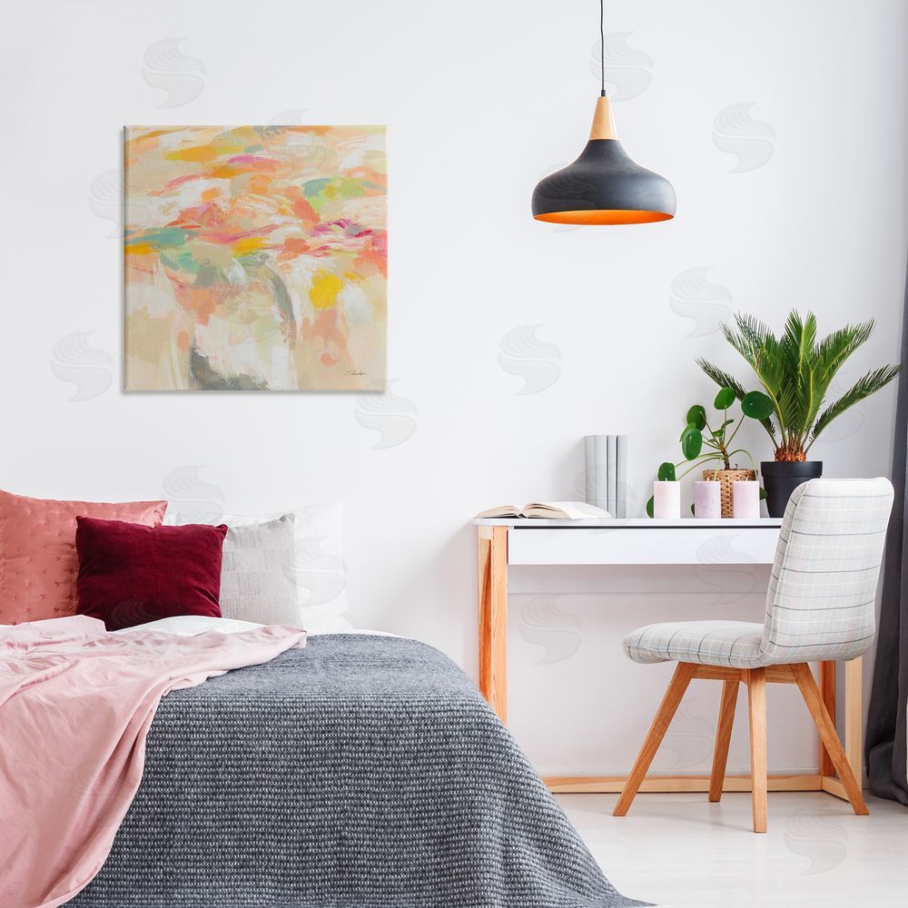 Silvia Vassileva Summer Solstice Abstraction Canvas Wall Art Print in Room