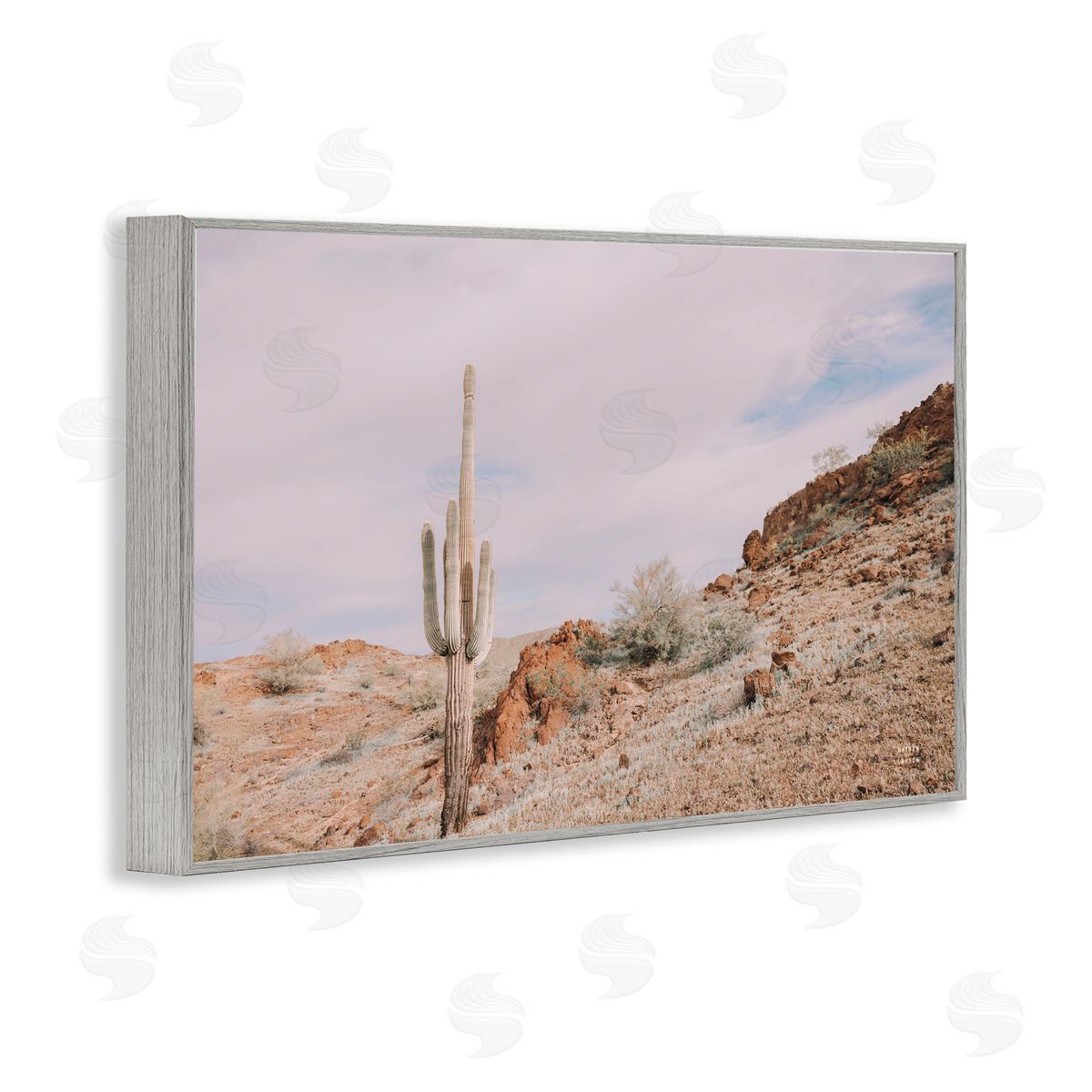 Nathan Larson The Climb Desertscape Gray Framed Giclee Wall Art Print