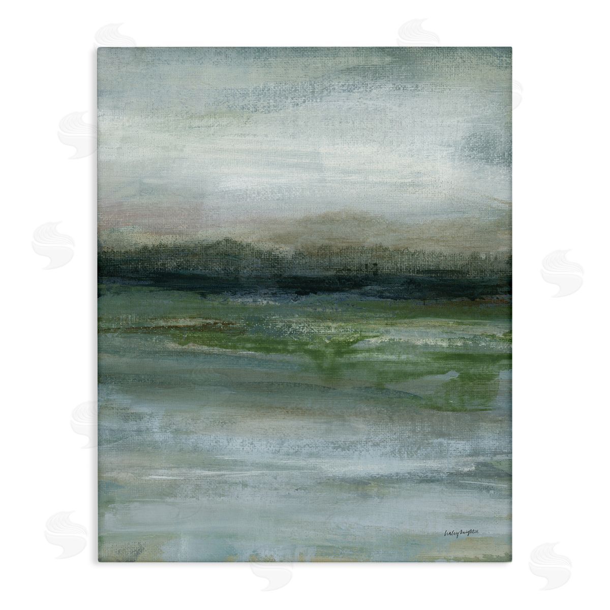 Haley Knighten Abstract Landscape View Canvas Wall Art Print