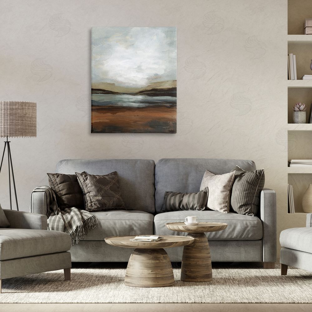 Haley Knighten Copper Creek Landscape Canvas Wall Art Print in Room