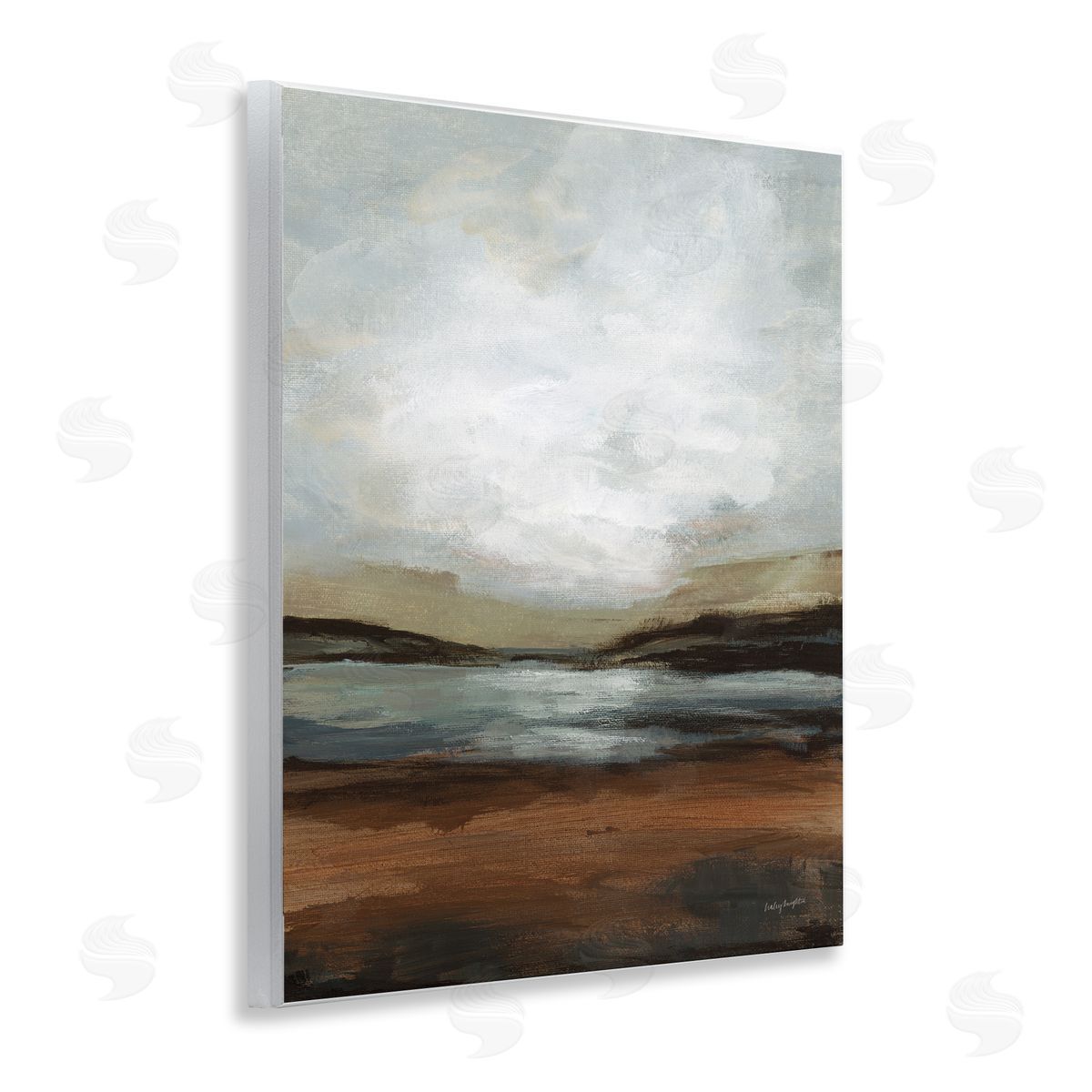 Haley Knighten Copper Creek Landscape Wooden Wall Plaque Art Print