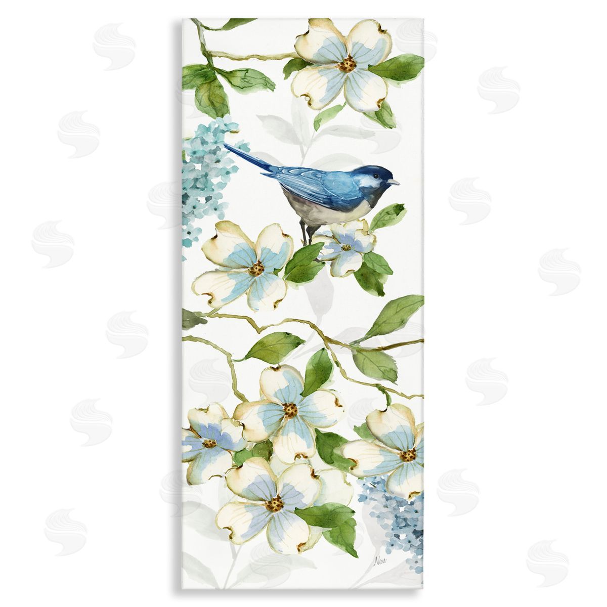 Nan Bird Perched on Dogwood