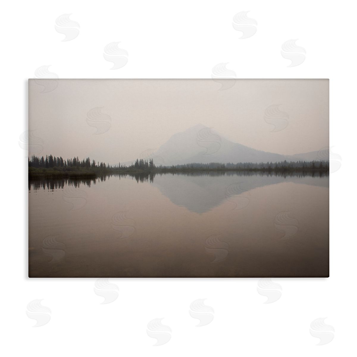 Carol Robinson Mountain Peak Reflecting Lake Canvas Wall Art Print