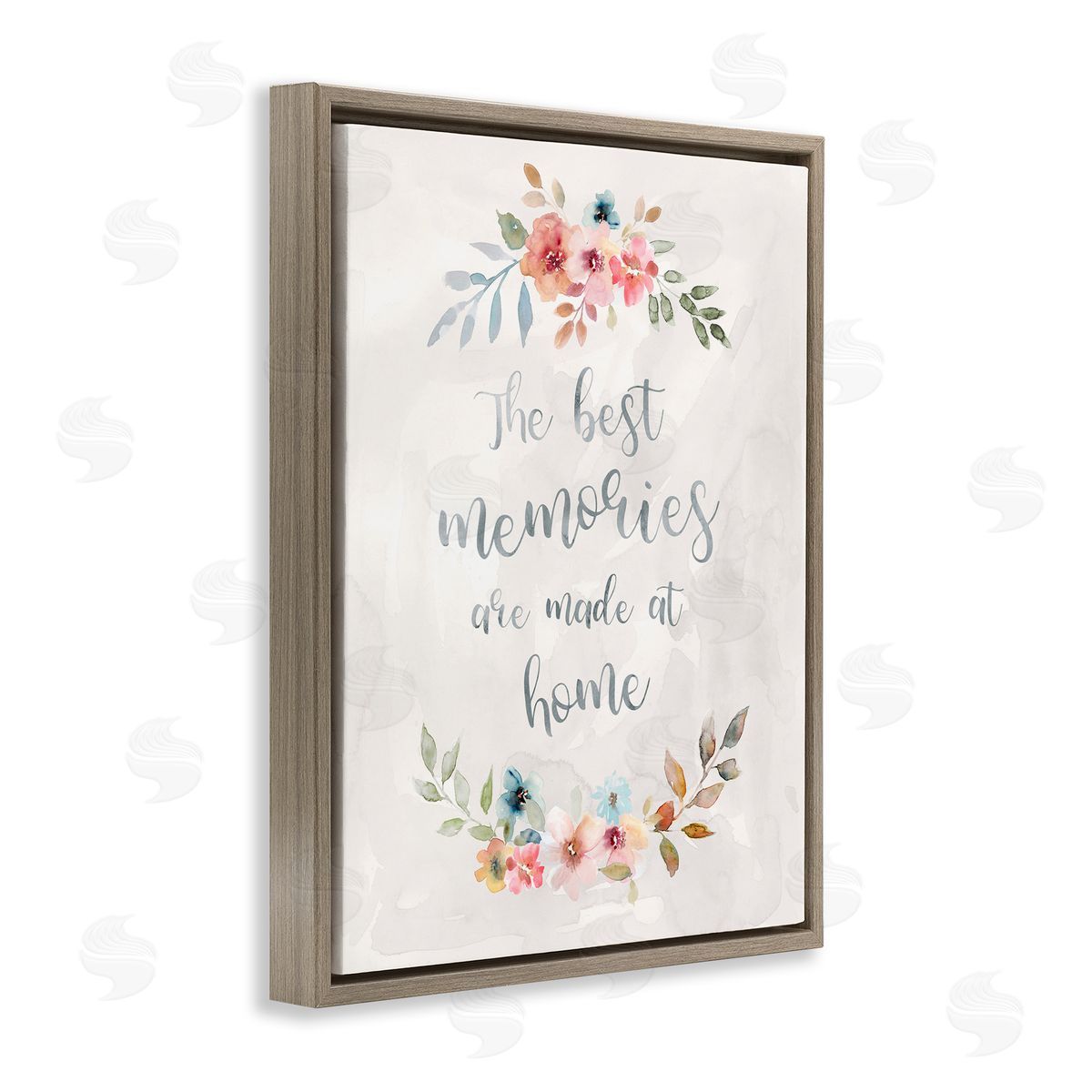 Carol Robinson Best Memories at Home Brown Floating Frame Canvas Wall Art Print