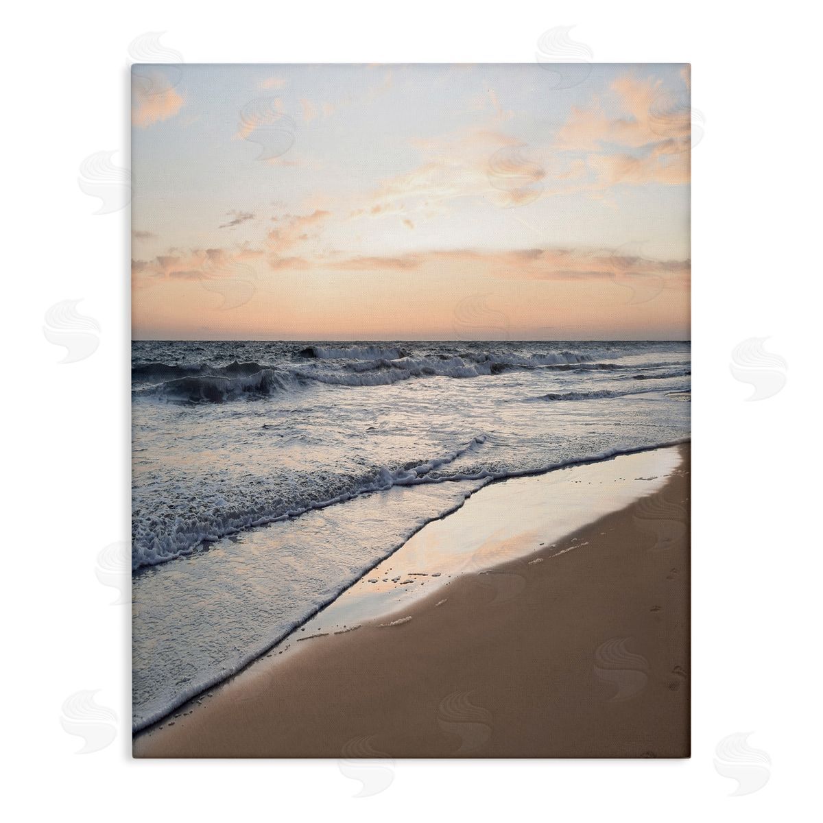 Natalie Carpentieri Beach Tide at Sunset Canvas Wall Art Print