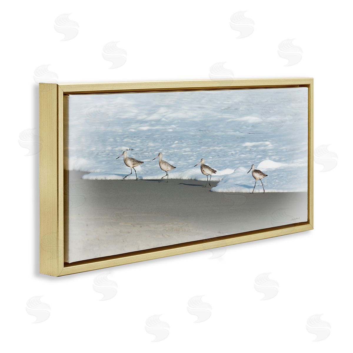 Rhonda Addison Four Sandpipers on Beach