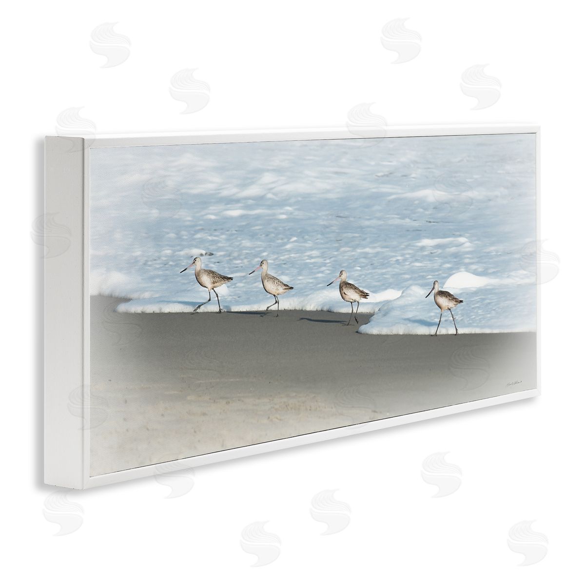 Rhonda Addison Four Sandpipers on Beach