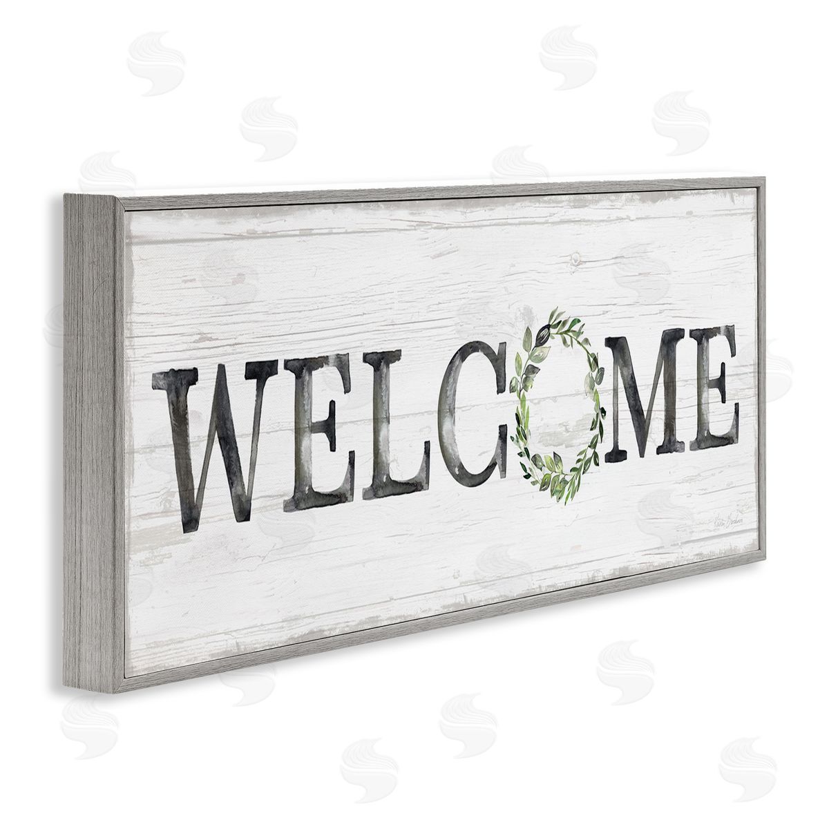 Kristen Brockmon Welcome with Floral Wreath