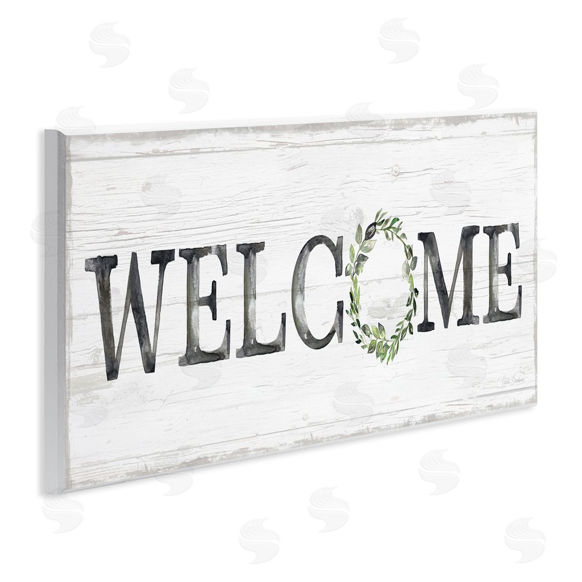 Kristen Brockmon Welcome with Floral Wreath