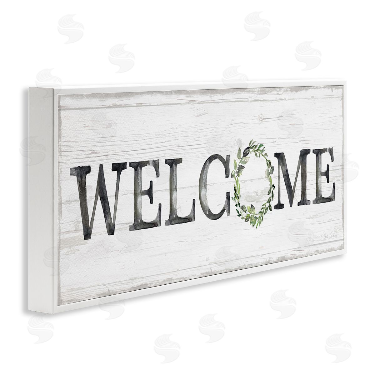 Kristen Brockmon Welcome with Floral Wreath