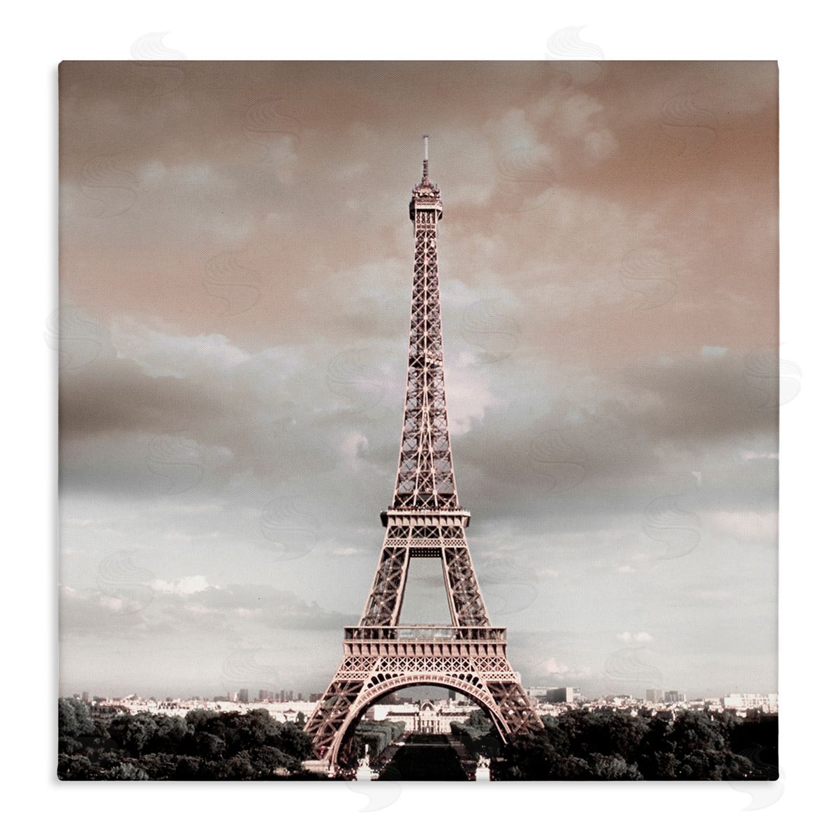 Danita Delimont Stormy View Eiffel Tower Canvas Wall Art Print