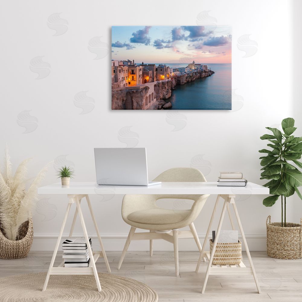 Danita Delimont Coastal City Architecture Canvas Wall Art Print in Room