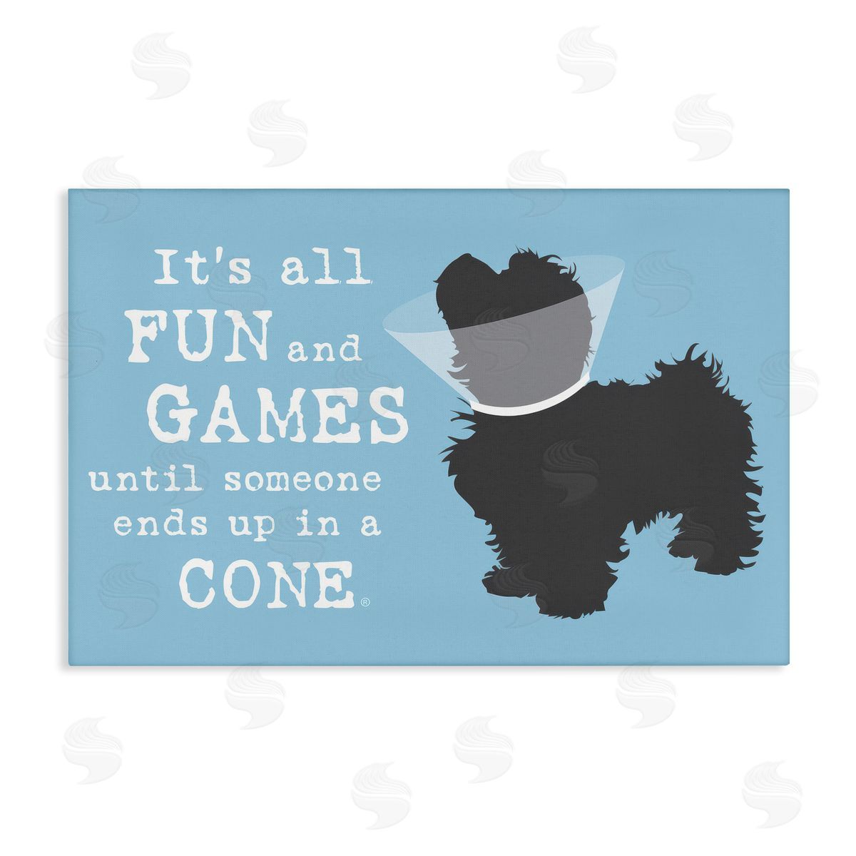 Dog Is Good Funny Fun & Games Dog Canvas Wall Art Print