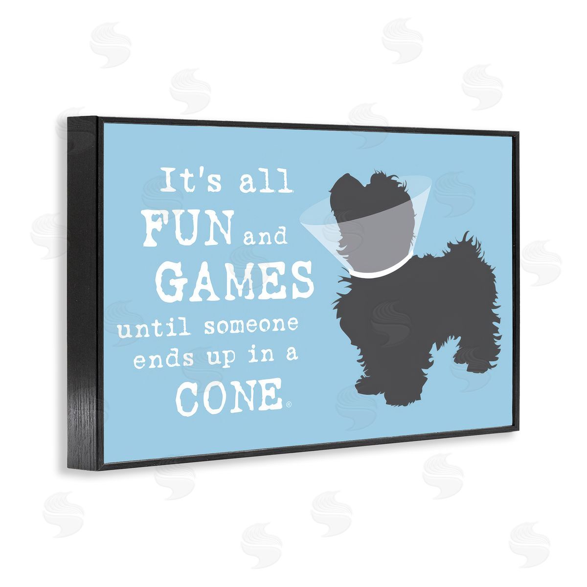 Dog Is Good Funny Fun & Games Dog Black Framed Giclee Wall Art Print