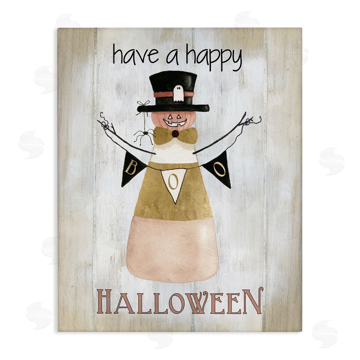 stupell industries Livi and Finn | Halloween Candy Corn Wall Art