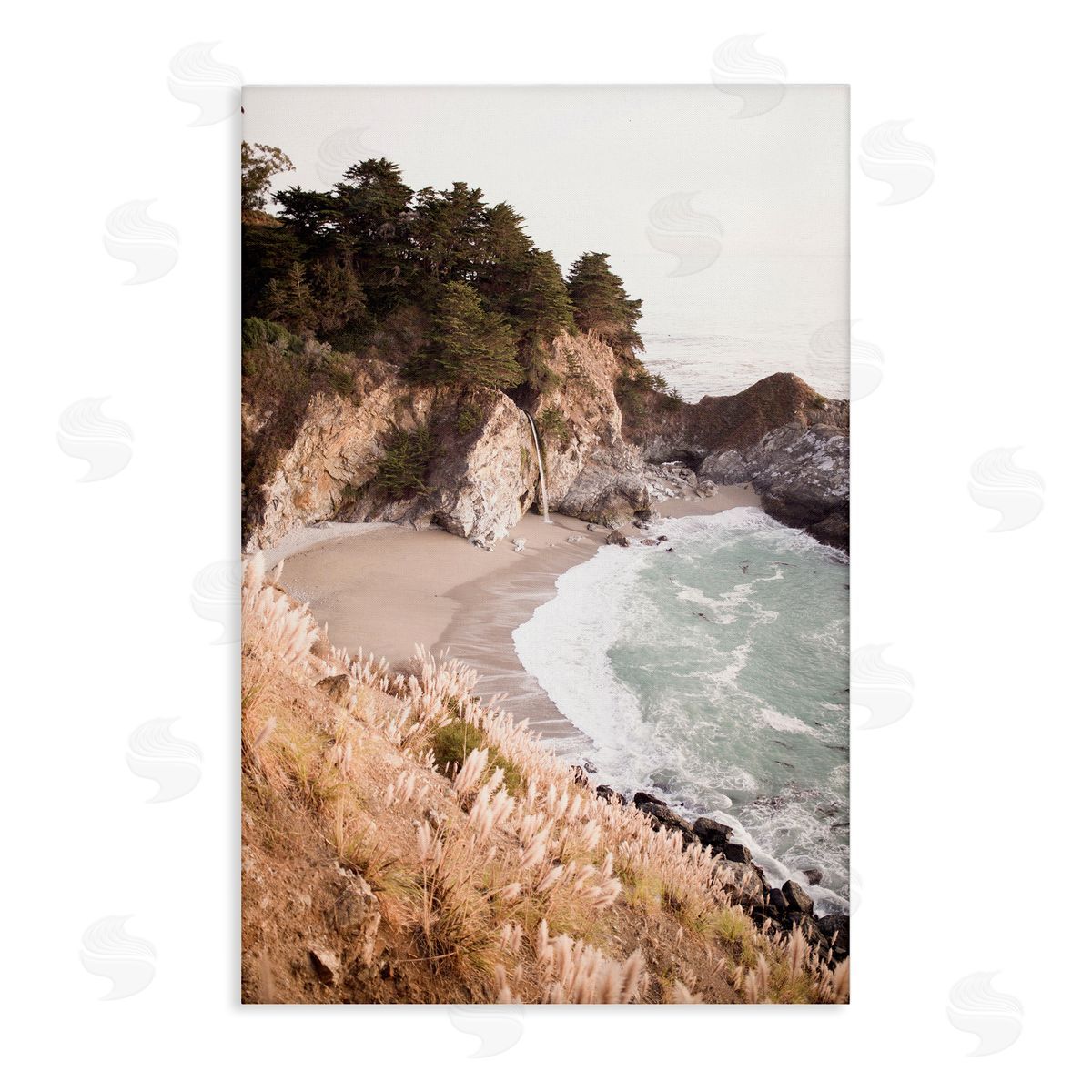 Sisi and Seb Rugged Rocky Cove Canvas Wall Art Print