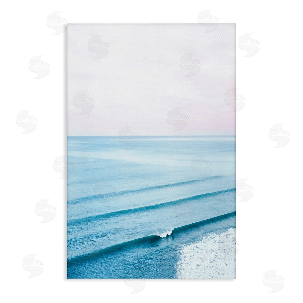 Sisi and Seb Coastal Breaking Wave Canvas Wall Art Print
