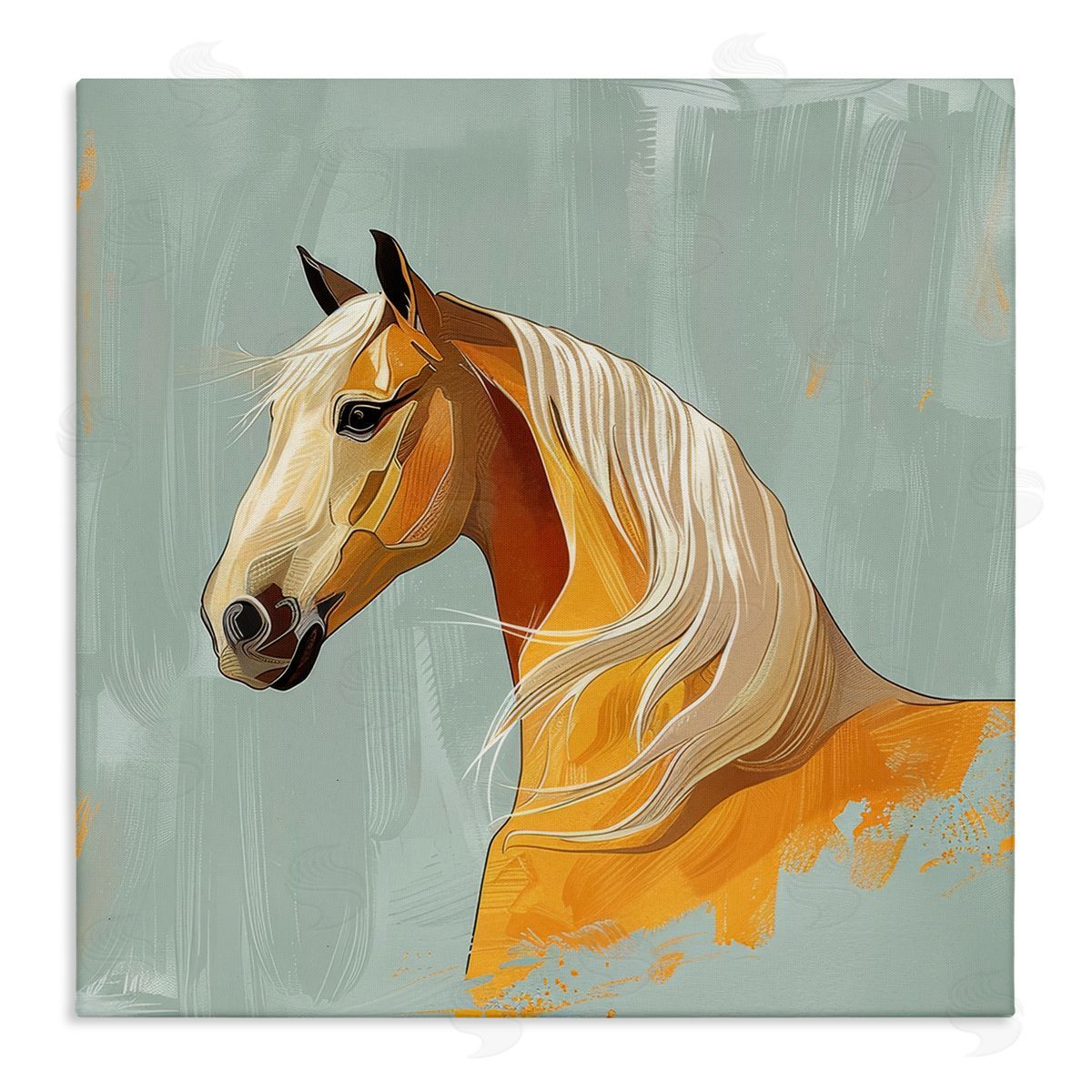Lazar Studio Equine Elegance Portrait Canvas Wall Art Print