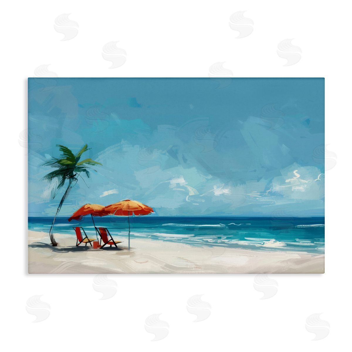 Irena Orlov Beach Chair Symphony Canvas Wall Art Print