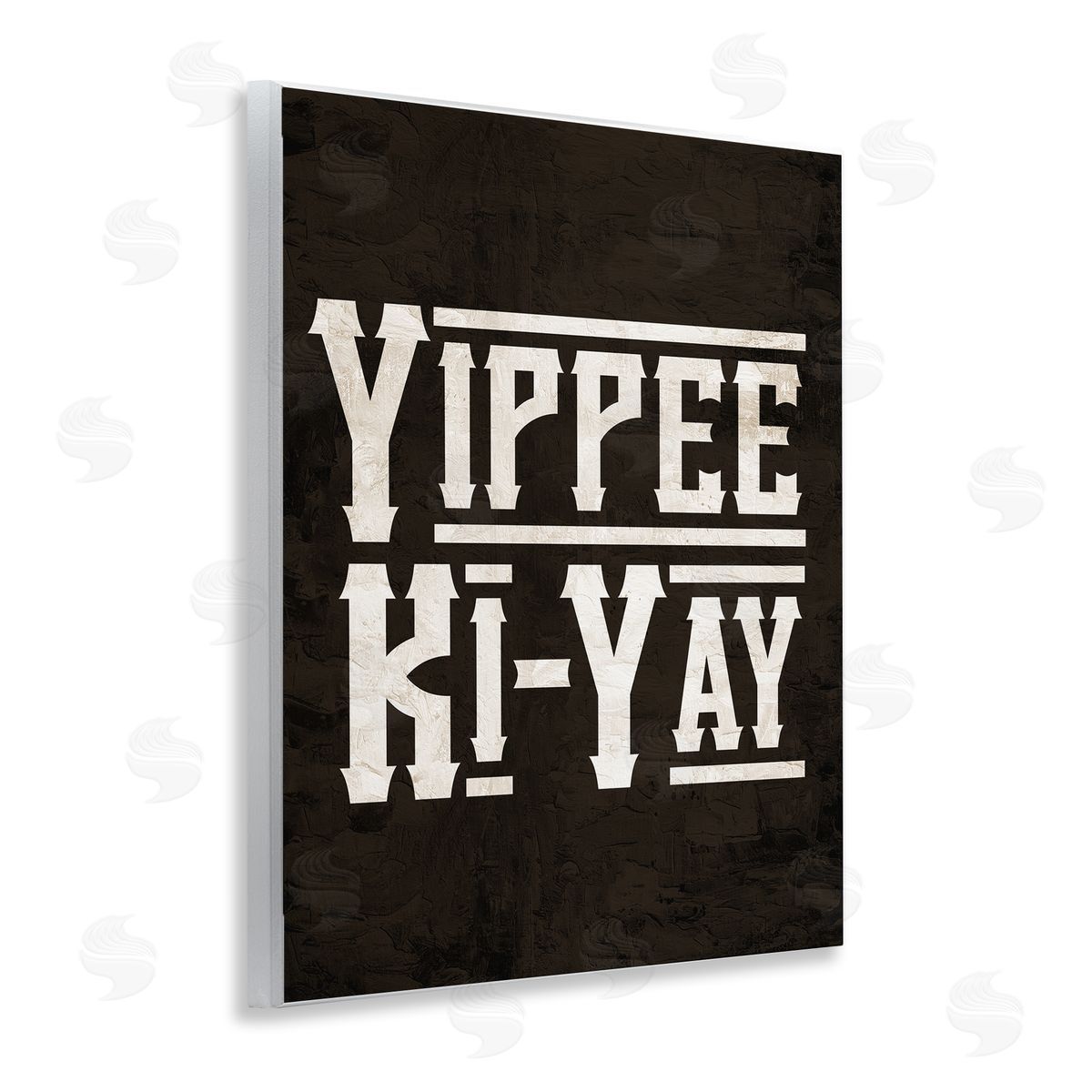 Kim Allen Yippie Ki-Yay Saying Wooden Wall Plaque Art Print