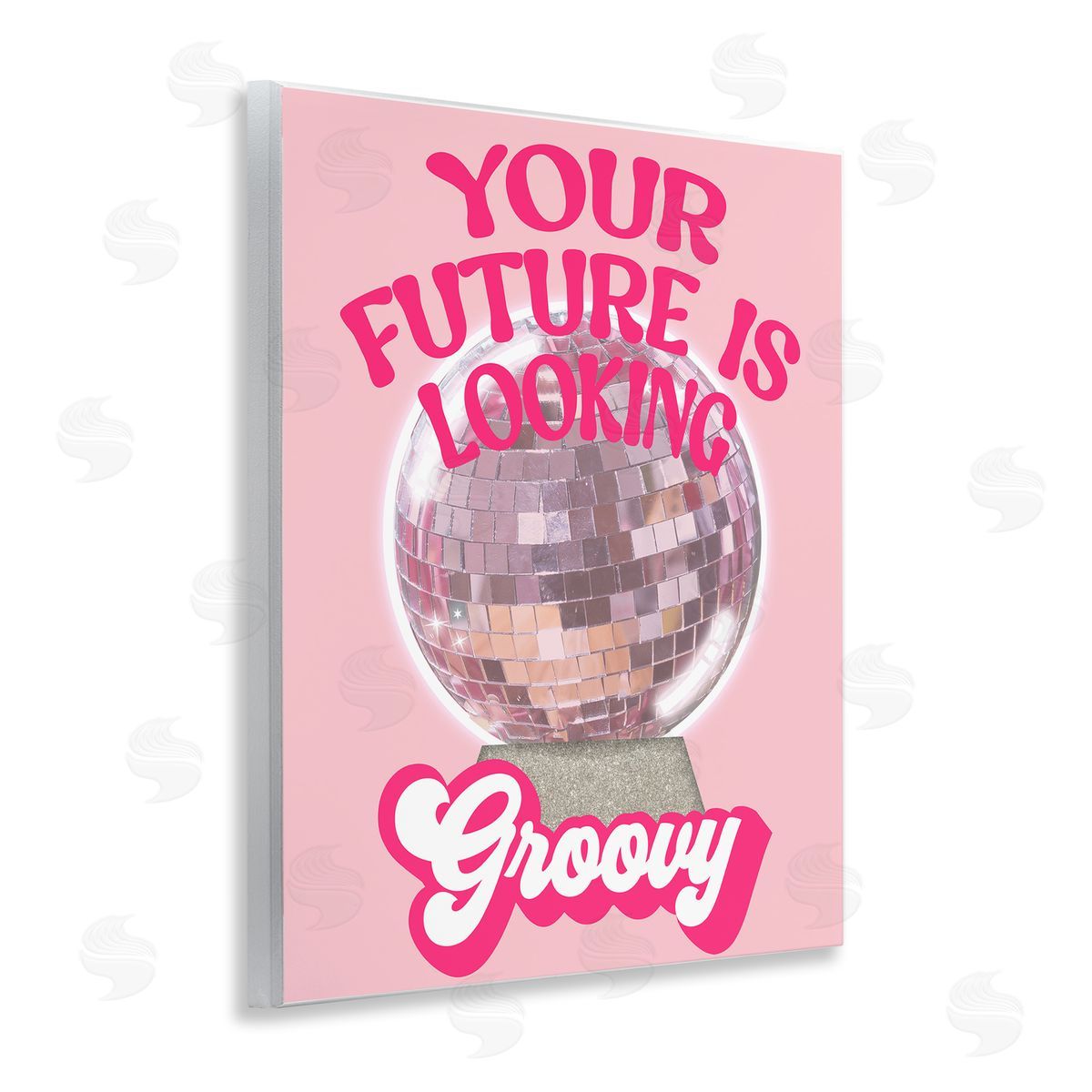 Anna Quach Future Looking Groovy Disco Wooden Wall Plaque Art Print