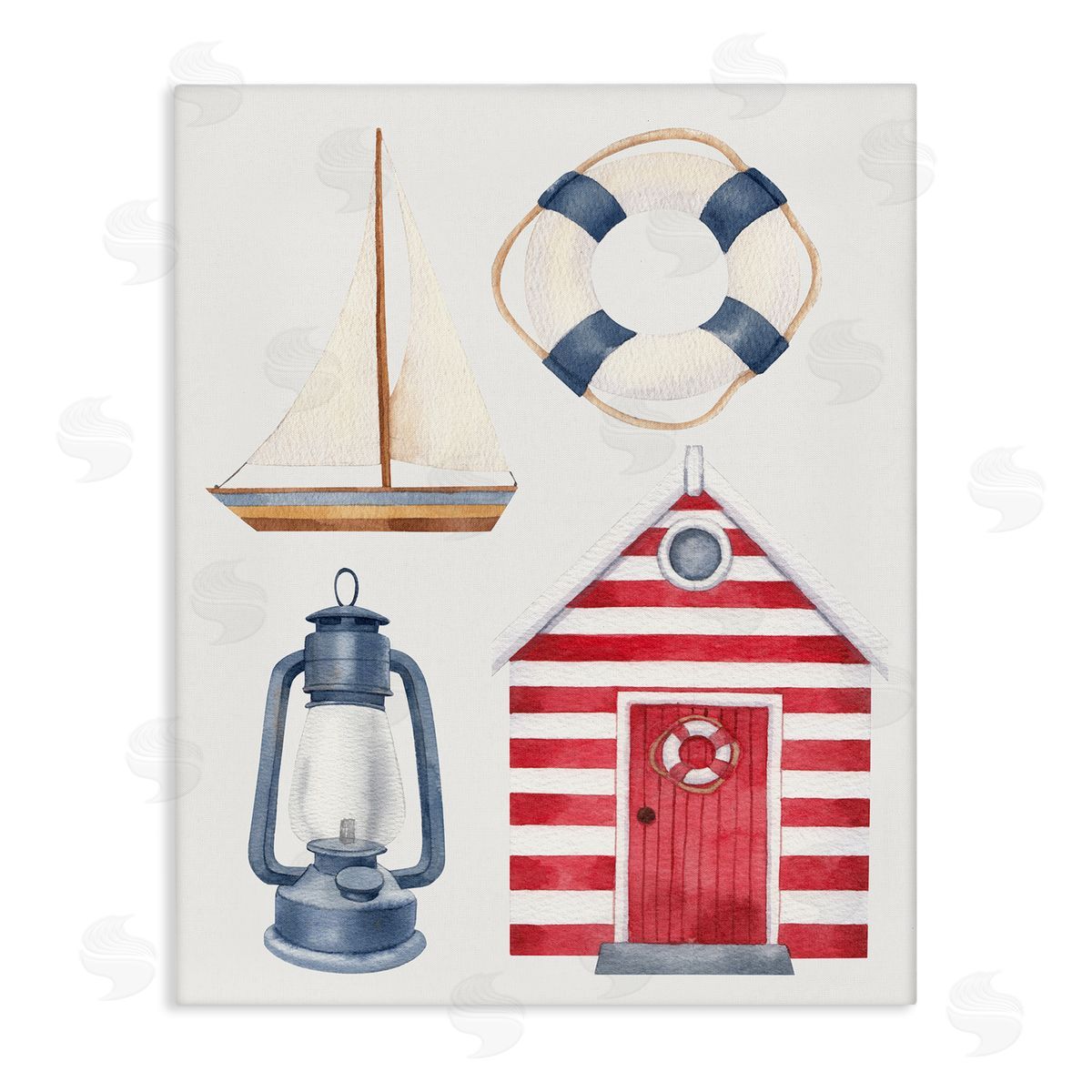 Brooke Pajkurich Maritime Beach Items Canvas Wall Art Print