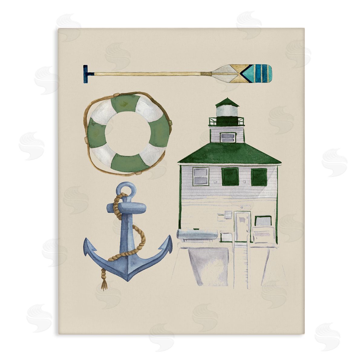 Brooke Pajkurich Boating & Lake Gear Canvas Wall Art Print