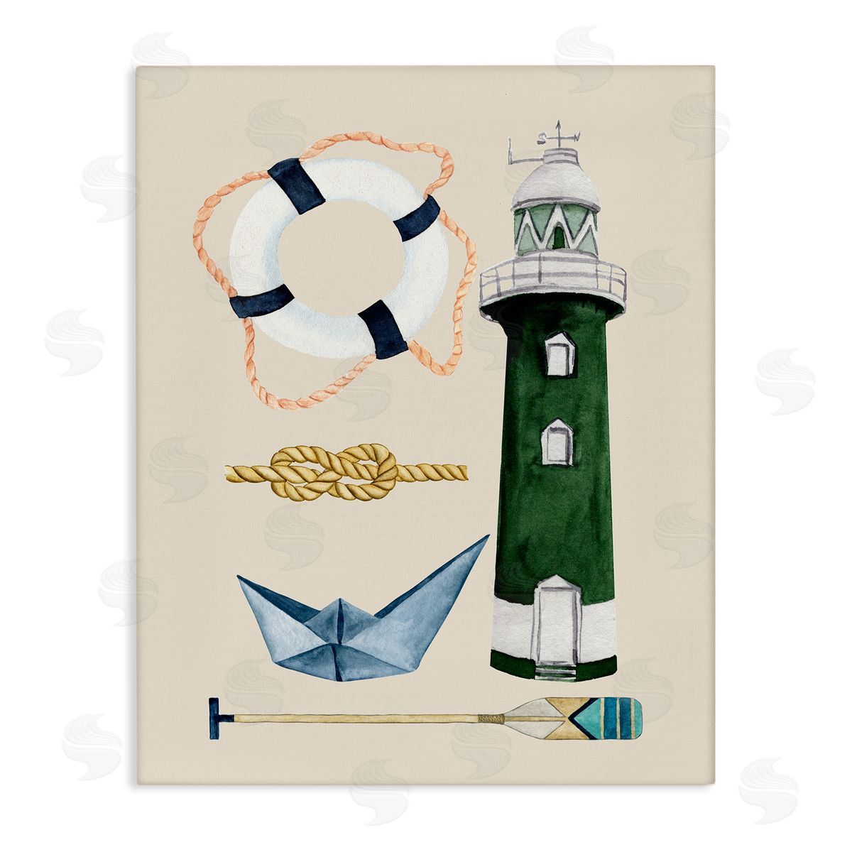 Brooke Pajkurich Maritime Nautical Items Canvas Wall Art Print