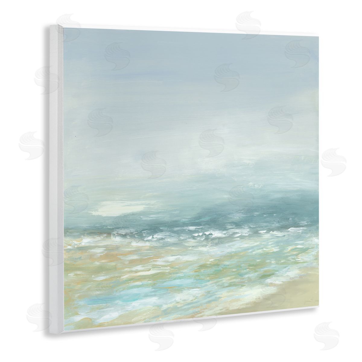 Jacob Q Energetic Beach Expression Wooden Wall Plaque Art Print