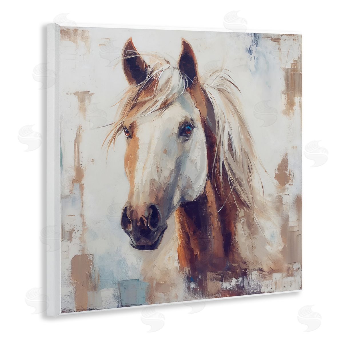 Steve Hunziker Rustic Horse Impression Wooden Wall Plaque Art Print