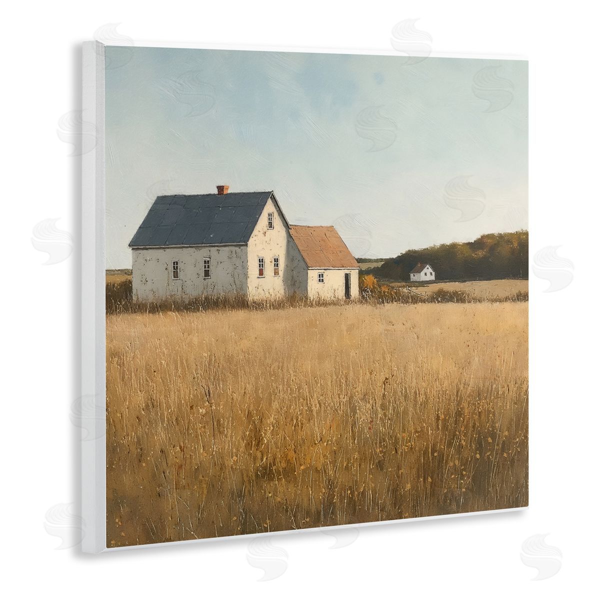 Steve Hunziker Clear Sky over Barn Wooden Wall Plaque Art Print