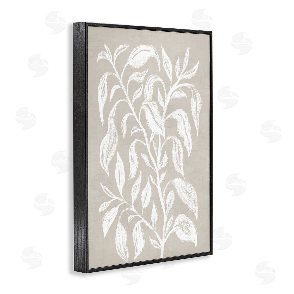 Martina Pavlova Chalk Sketch Botanicals Black Framed Giclee Wall Art Print