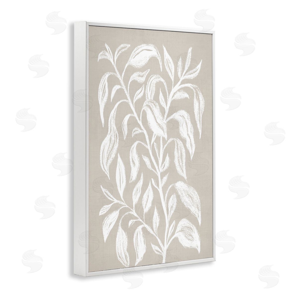 Martina Pavlova Chalk Sketch Botanicals White Framed Giclee Wall Art Print