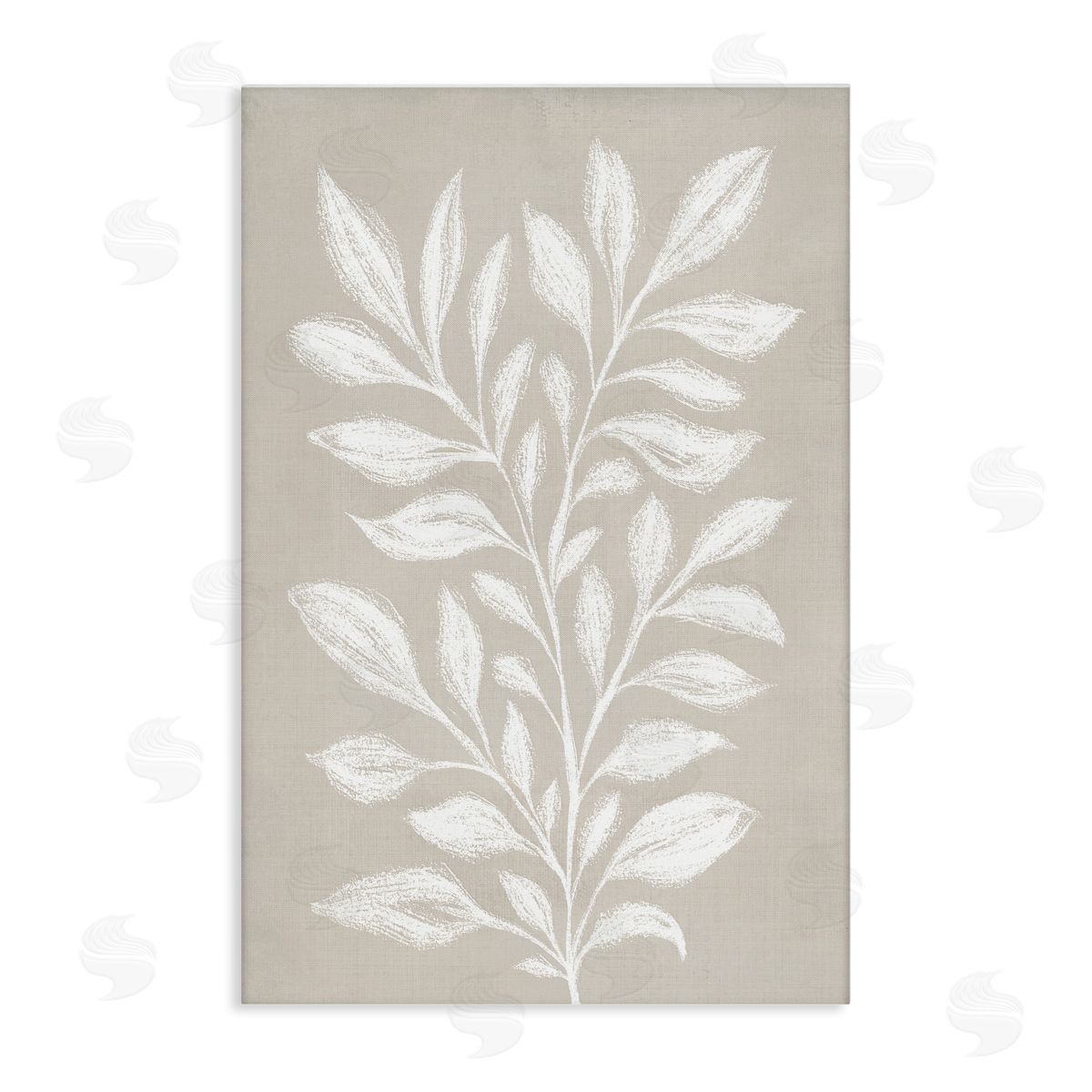 Martina Pavlova Chalk Sketch Leaves Canvas Wall Art Print