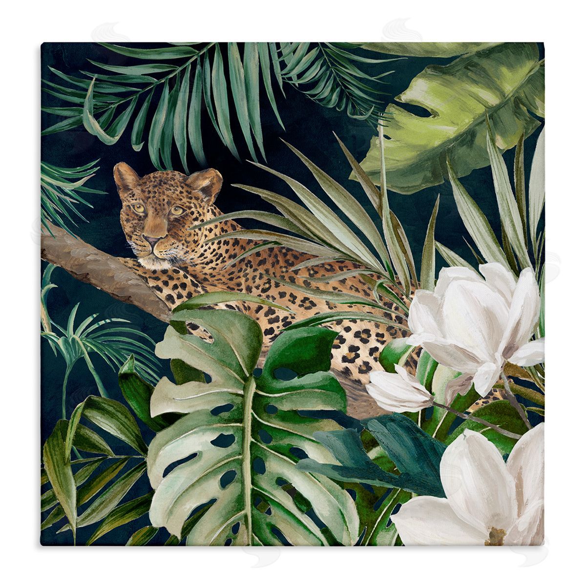 Eli Jones Tropical Jungle Leopard Canvas Wall Art Print