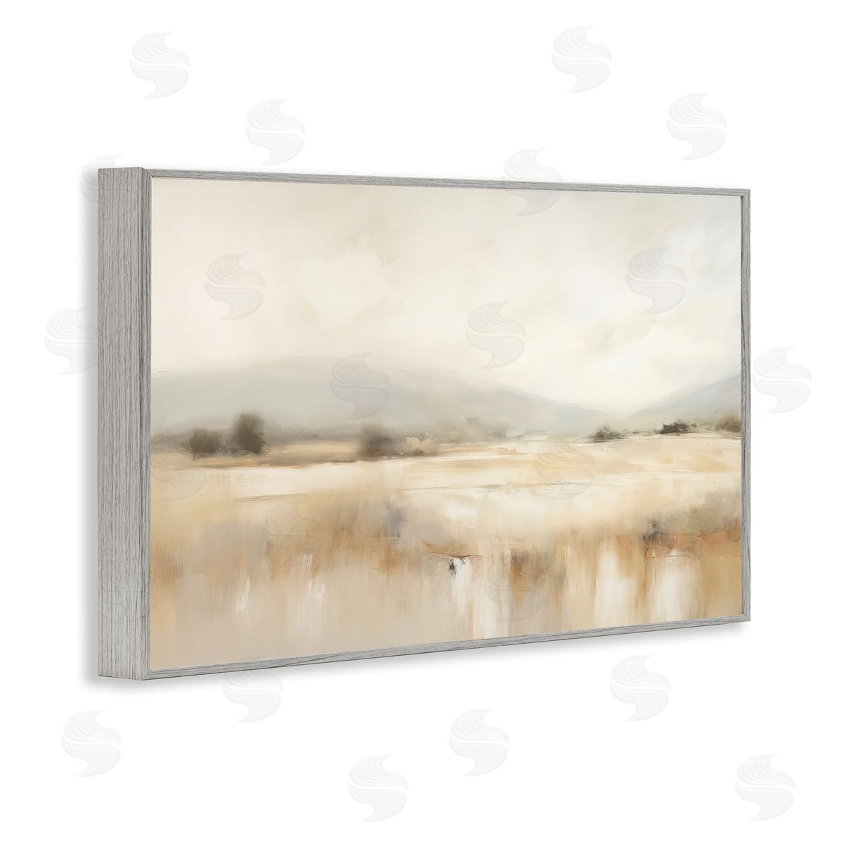 Irena Orlov Blurred Rural Countryside Gray Framed Giclee Wall Art Print
