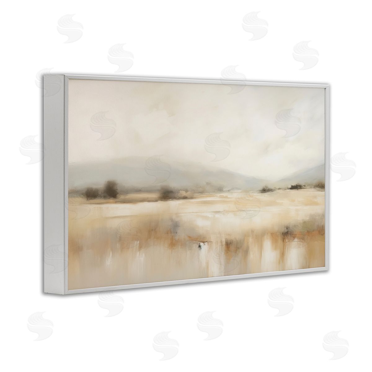 Irena Orlov Blurred Rural Countryside White Framed Giclee Wall Art Print