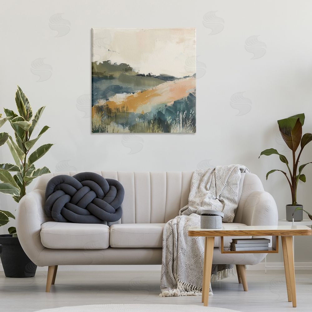 Irena Orlov Abstract Nature Hills Canvas Wall Art Print in Room
