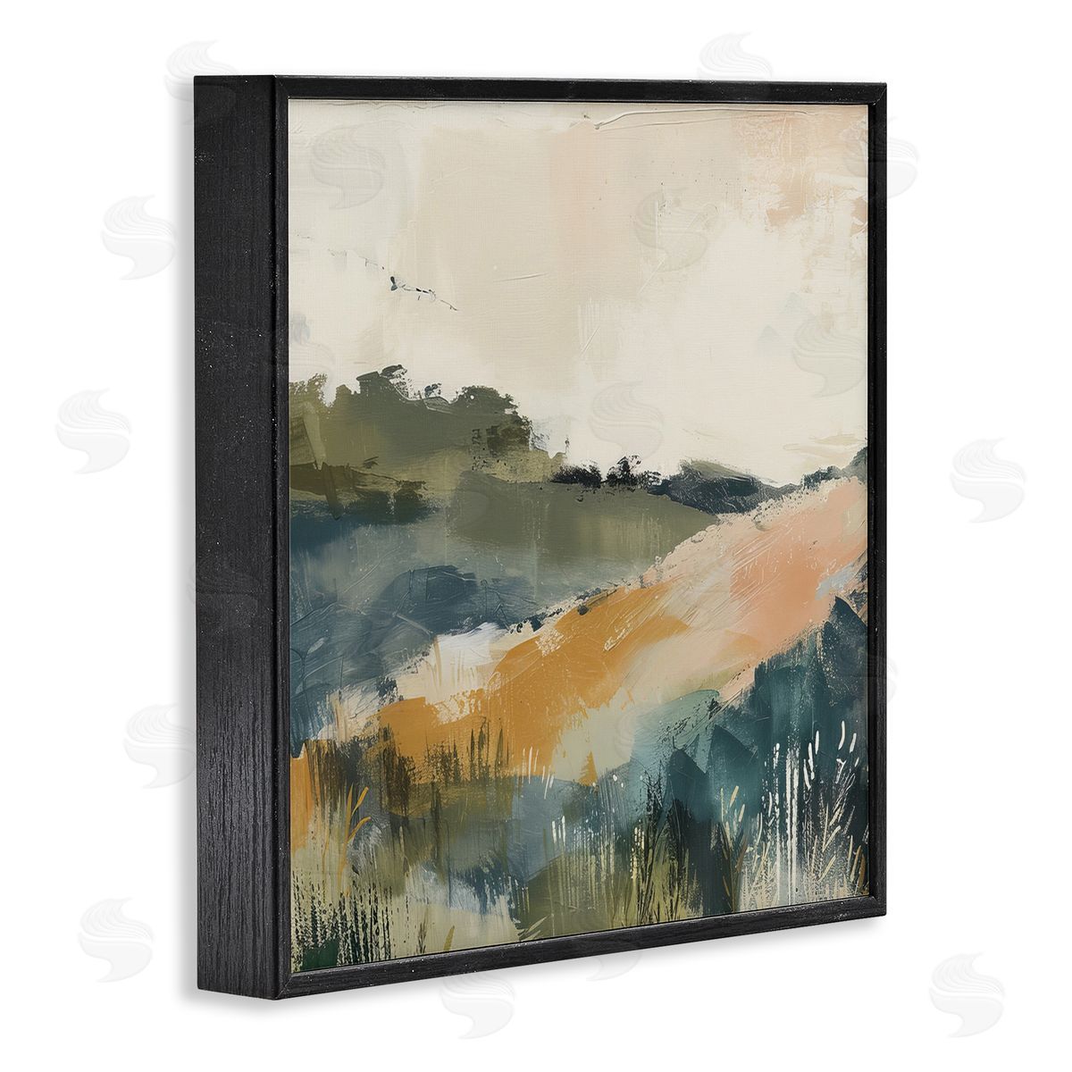 Irena Orlov Abstract Nature Hills Black Framed Giclee Wall Art Print