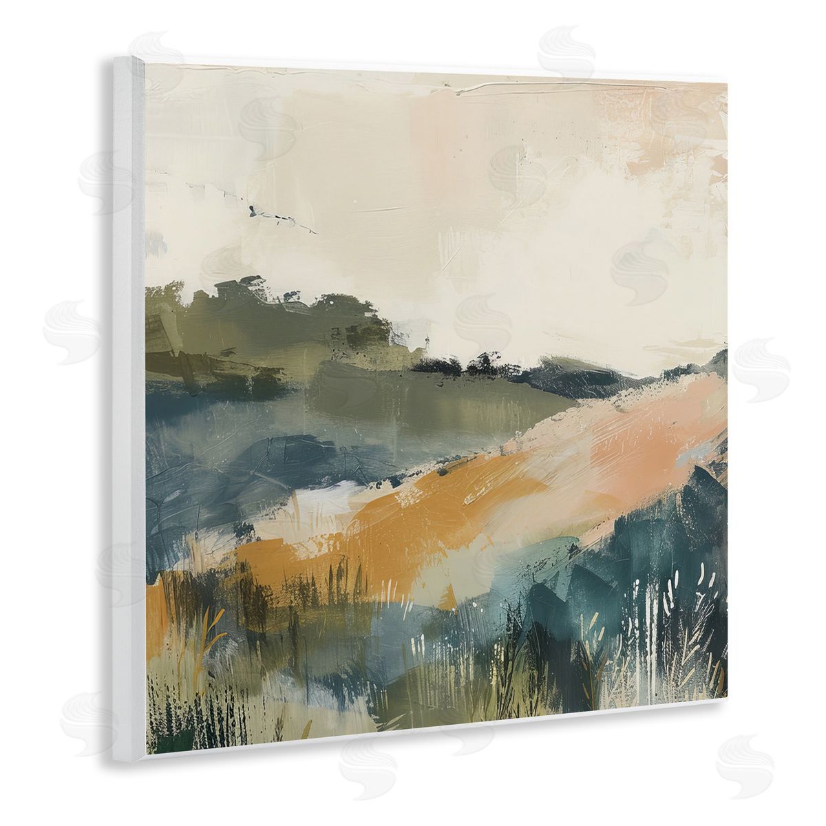 Irena Orlov Abstract Nature Hills Wooden Wall Plaque Art Print