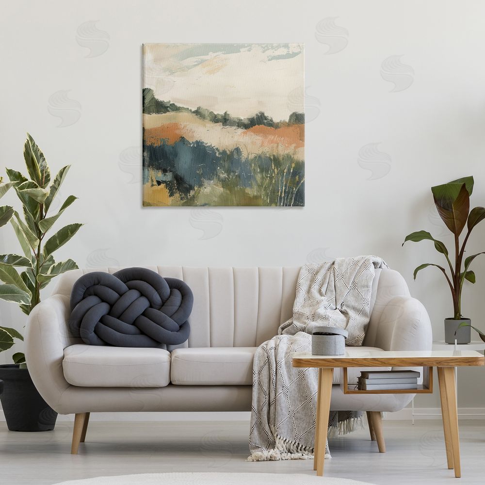 Irena Orlov Abstract Neutral Landscape Canvas Wall Art Print in Room