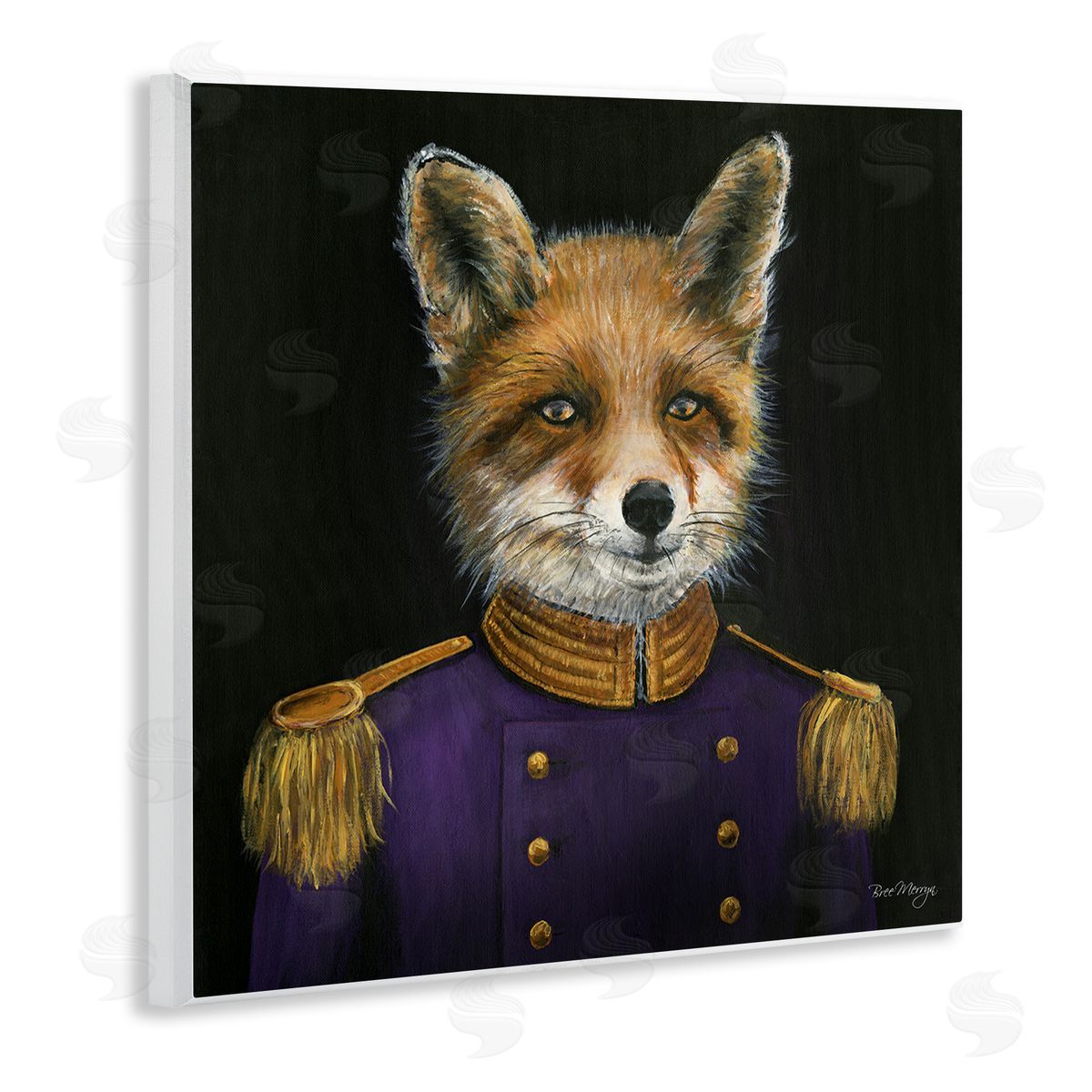 Bree Merryn Military Coat Fox Wooden Wall Plaque Art Print