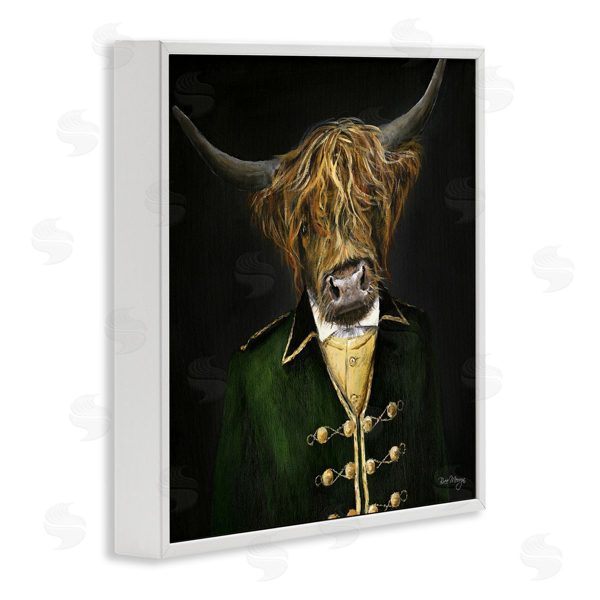 Bree Merryn Colonial Coat Cattle White Framed Giclee Wall Art Print