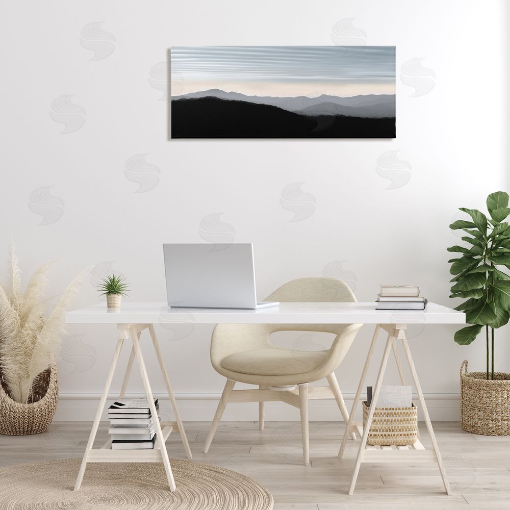 Nicholas Bell Mountains with Rippled Sky