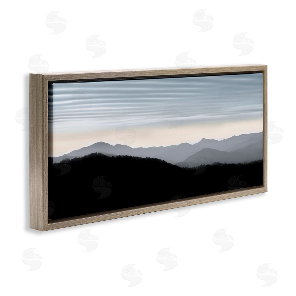 Nicholas Bell Mountains with Rippled Sky