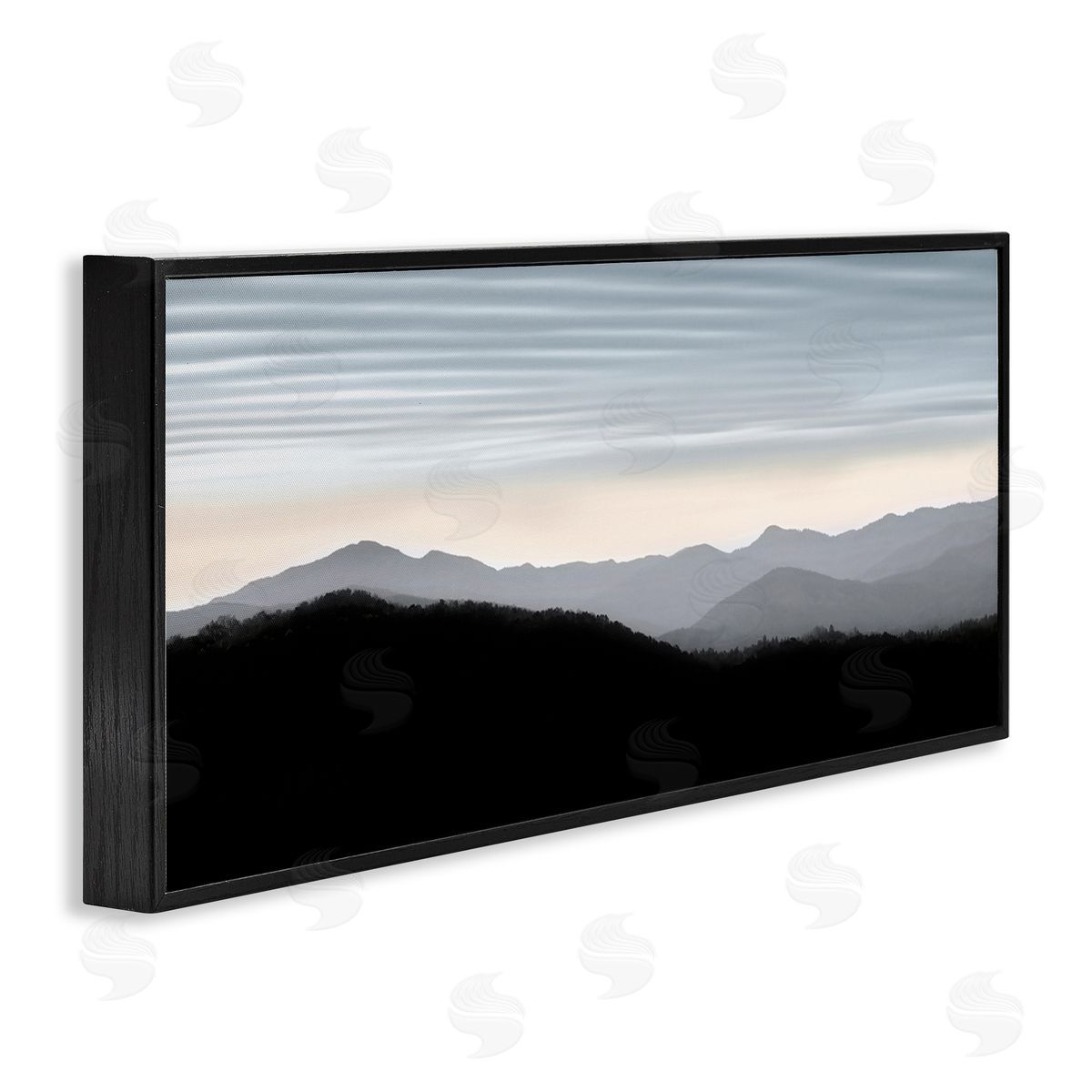 Nicholas Bell Mountains with Rippled Sky