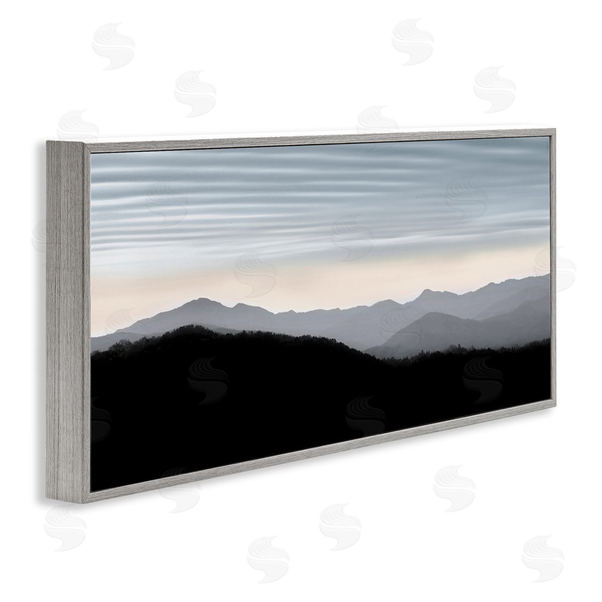 Nicholas Bell Mountains with Rippled Sky