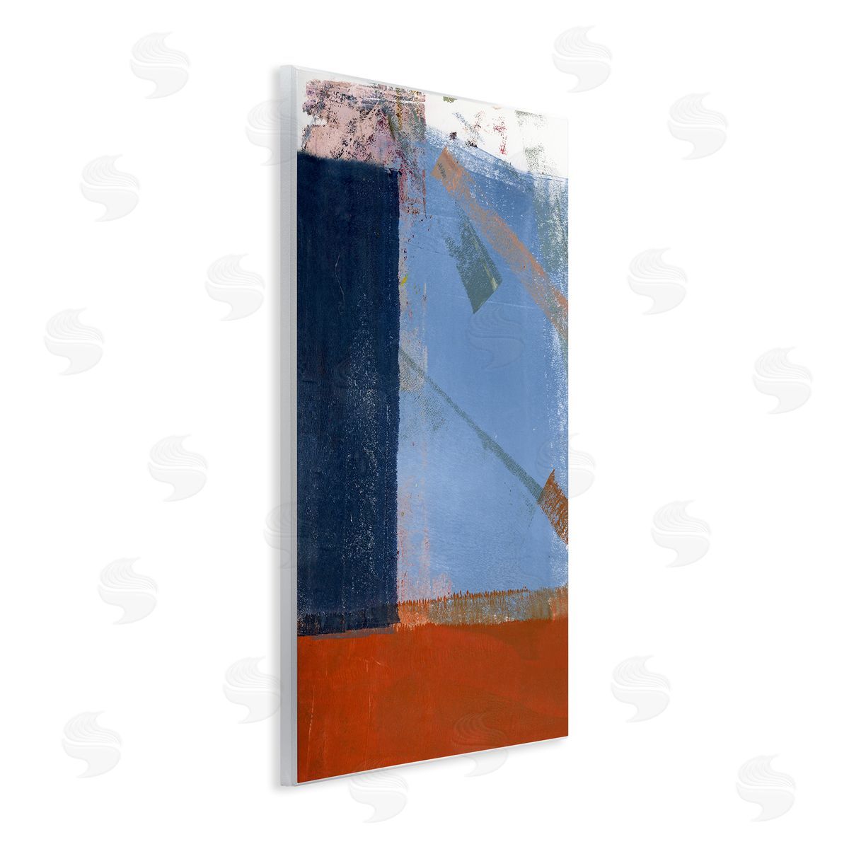 Donna Weathers Structured Shapes Abstract Wooden Wall Plaque Art Print